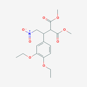 dimethyl [1-(3,4-diethoxyphenyl)-2-nitroethyl]malonate