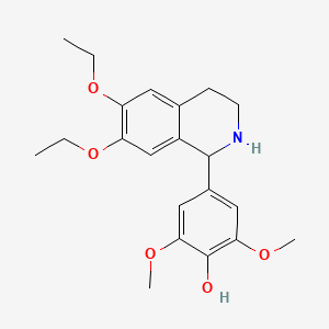 4-(6,7-diethoxy-1,2,3,4-tetrahydroisoquinolin-1-yl)-2,6-dimethoxyphenol