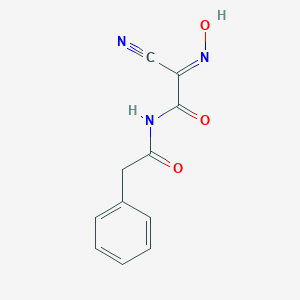 molecular formula C11H9N3O3 B429357 2-cyano-2-(hydroxyimino)-N-(phenylacetyl)acetamide 