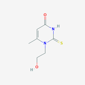 molecular formula C7H10N2O2S B429358 1-(2-Hydroxyethyl)-6-methyl-2-sulfanylidenepyrimidin-4-one CAS No. 61736-35-4