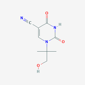 molecular formula C9H11N3O3 B429364 1-(2-Hydroxy-1,1-dimethylethyl)-2,4-dioxo-1,2,3,4-tetrahydropyrimidine-5-carbonitrile 