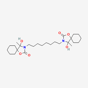 molecular formula C26H44N2O6 B4293736 3,3'-octane-1,8-diylbis(4-hydroxy-4-methyl-1-oxa-3-azaspiro[4.5]decan-2-one) 