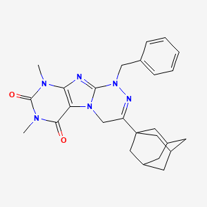 3-(1-adamantyl)-1-benzyl-7,9-dimethyl-1,4-dihydro[1,2,4]triazino[3,4-f]purine-6,8(7H,9H)-dione