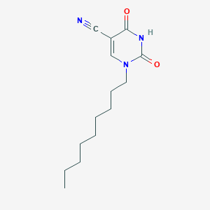 1-Nonyl-2,4-dioxo-1,2,3,4-tetrahydropyrimidine-5-carbonitrile