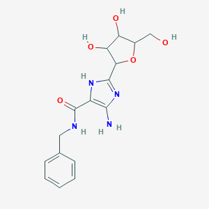 molecular formula C16H20N4O5 B429401 5-amino-N-benzyl-2-[3,4-dihydroxy-5-(hydroxymethyl)tetrahydrofuran-2-yl]-1H-imidazole-4-carboxamide 