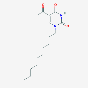 molecular formula C16H26N2O3 B429406 5-acetyl-1-decylpyrimidine-2,4(1H,3H)-dione 