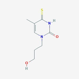molecular formula C8H12N2O2S B429408 1-(3-hydroxypropyl)-5-methyl-4-thioxo-3,4-dihydropyrimidin-2(1H)-one 