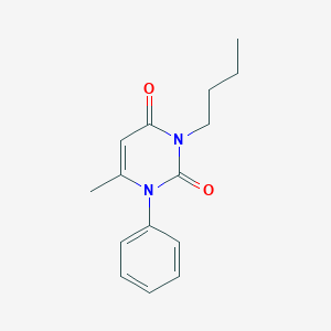 molecular formula C15H18N2O2 B429413 3-butyl-6-methyl-1-phenylpyrimidine-2,4(1H,3H)-dione 