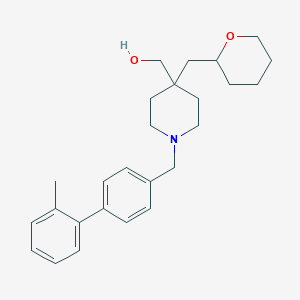 [1-[(2'-methyl-4-biphenylyl)methyl]-4-(tetrahydro-2H-pyran-2-ylmethyl)-4-piperidinyl]methanol