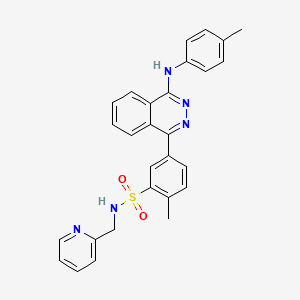 molecular formula C28H25N5O2S B4294170 2-methyl-5-{4-[(4-methylphenyl)amino]phthalazin-1-yl}-N-(pyridin-2-ylmethyl)benzenesulfonamide 