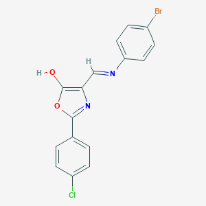 4-[(4-bromoanilino)methylene]-2-(4-chlorophenyl)-1,3-oxazol-5(4H)-one