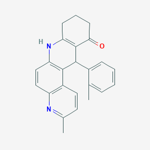 3-methyl-12-(2-methylphenyl)-8,9,10,12-tetrahydrobenzo[b]-4,7-phenanthrolin-11(7H)-one