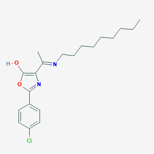 molecular formula C20H27ClN2O2 B429432 2-(4-chlorophenyl)-4-[1-(nonylamino)ethylidene]-1,3-oxazol-5(4H)-one 
