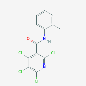 2,4,5,6-tetrachloro-N-(2-methylphenyl)nicotinamide