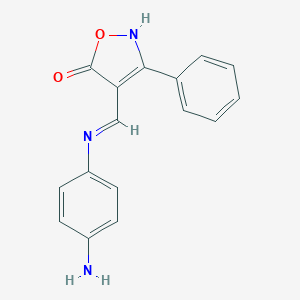molecular formula C16H13N3O2 B429437 4-[(4-aminoanilino)methylene]-3-phenyl-5(4H)-isoxazolone 