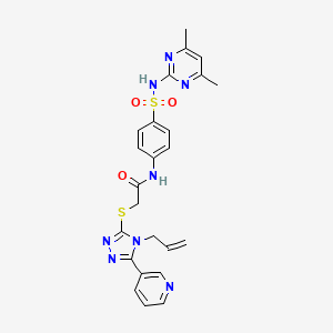 2-[(4-allyl-5-pyridin-3-yl-4H-1,2,4-triazol-3-yl)thio]-N-(4-{[(4,6-dimethylpyrimidin-2-yl)amino]sulfonyl}phenyl)acetamide