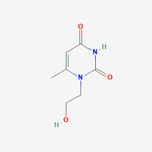 molecular formula C7H10N2O3 B429442 1-(2-hydroxyethyl)-6-methylpyrimidine-2,4(1H,3H)-dione 