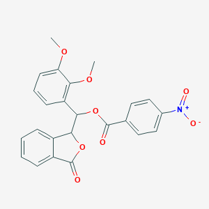 molecular formula C24H19NO8 B429449 (2,3-Dimethoxyphenyl)(3-oxo-1,3-dihydro-2-benzofuran-1-yl)methyl 4-nitrobenzoate 
