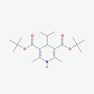 molecular formula C20H33NO4 B429457 Di(tert-butyl) 4-isopropyl-2,6-dimethyl-1,4-dihydropyridine-3,5-dicarboxylate 