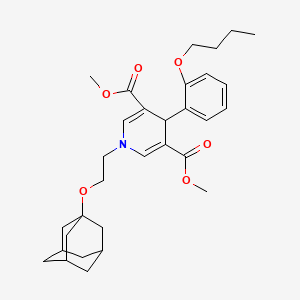 dimethyl 1-[2-(1-adamantyloxy)ethyl]-4-(2-butoxyphenyl)-1,4-dihydropyridine-3,5-dicarboxylate