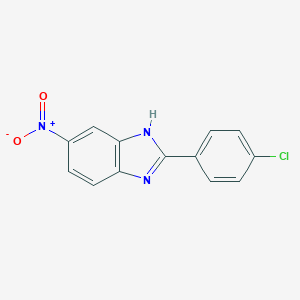 molecular formula C13H8ClN3O2 B429459 2-(4-chlorophenyl)-5-nitro-1H-benzimidazole CAS No. 1571-87-5