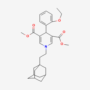 dimethyl 1-[2-(1-adamantyl)ethyl]-4-(2-ethoxyphenyl)-1,4-dihydropyridine-3,5-dicarboxylate