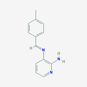 molecular formula C13H13N3 B429461 N-(2-amino-3-pyridinyl)-N-(4-methylbenzylidene)amine 