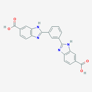 molecular formula C22H14N4O4 B429462 2-[3-(6-carboxy-1H-benzimidazol-2-yl)phenyl]-3H-benzimidazole-5-carboxylic acid CAS No. 70553-62-7