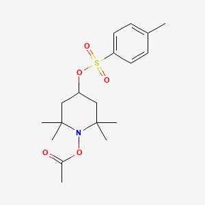 molecular formula C18H27NO5S B4294643 1-(acetyloxy)-2,2,6,6-tetramethylpiperidin-4-yl 4-methylbenzenesulfonate 