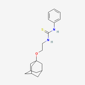 molecular formula C19H26N2OS B4294669 N-[2-(1-adamantyloxy)ethyl]-N'-phenylthiourea 