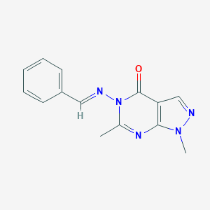 5-[(E)-benzylideneamino]-1,6-dimethylpyrazolo[3,4-d]pyrimidin-4-one