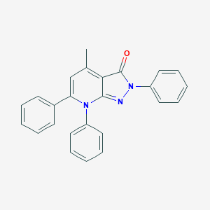 molecular formula C25H19N3O B429468 4-methyl-2,6,7-triphenyl-2,7-dihydro-3H-pyrazolo[3,4-b]pyridin-3-one 