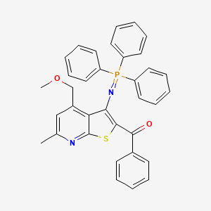 molecular formula C35H29N2O2PS B4294686 {4-(methoxymethyl)-6-methyl-3-[(triphenylphosphoranylidene)amino]thieno[2,3-b]pyridin-2-yl}(phenyl)methanone 