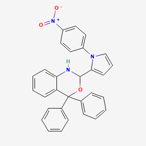 2-[1-(4-nitrophenyl)-1H-pyrrol-2-yl]-4,4-diphenyl-1,4-dihydro-2H-3,1-benzoxazine