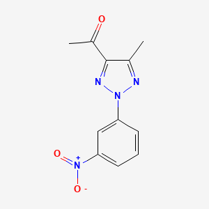 molecular formula C11H10N4O3 B4294703 1-[5-methyl-2-(3-nitrophenyl)-2H-1,2,3-triazol-4-yl]ethanone 