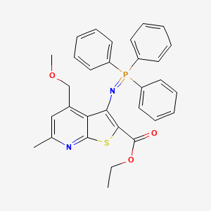 molecular formula C31H29N2O3PS B4294720 ethyl 4-(methoxymethyl)-6-methyl-3-[(triphenylphosphoranylidene)amino]thieno[2,3-b]pyridine-2-carboxylate 