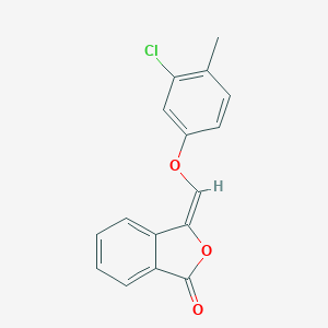 molecular formula C16H11ClO3 B429473 3-[(3-chloro-4-methylphenoxy)methylene]-2-benzofuran-1(3H)-one 