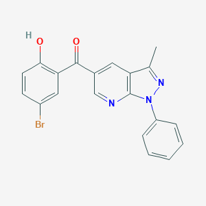 (5-bromo-2-hydroxyphenyl)(3-methyl-1-phenyl-1H-pyrazolo[3,4-b]pyridin-5-yl)methanone