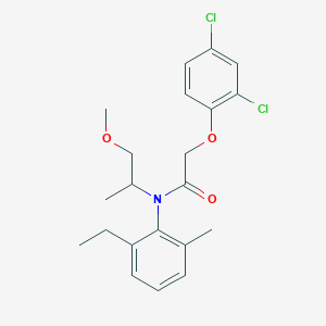 molecular formula C21H25Cl2NO3 B429476 2-(2,4-dichlorophenoxy)-N-(2-ethyl-6-methylphenyl)-N-(2-methoxy-1-methylethyl)acetamide 