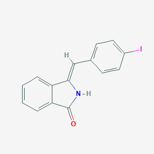 molecular formula C15H10INO B429477 3-(4-Iodobenzylidene)-1-isoindolinone 