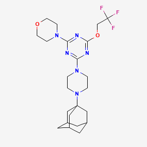 2-[4-(1-adamantyl)piperazin-1-yl]-4-morpholin-4-yl-6-(2,2,2-trifluoroethoxy)-1,3,5-triazine