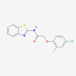 molecular formula C16H13ClN2O2S B429483 N-(1,3-benzothiazol-2-yl)-2-(4-chloro-2-methylphenoxy)acetamide 