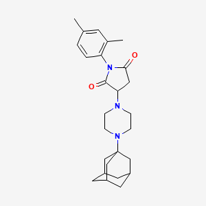 molecular formula C26H35N3O2 B4294869 3-[4-(1-adamantyl)piperazin-1-yl]-1-(2,4-dimethylphenyl)pyrrolidine-2,5-dione 