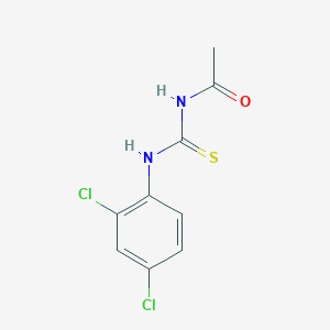 molecular formula C9H8Cl2N2OS B429489 N-[(2,4-dichlorophenyl)carbamothioyl]acetamide 