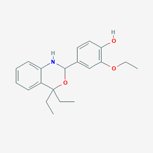 4-(4,4-diethyl-1,4-dihydro-2H-3,1-benzoxazin-2-yl)-2-ethoxyphenol