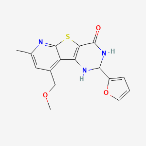 2-(2-furyl)-9-(methoxymethyl)-7-methyl-2,3-dihydropyrido[3',2':4,5]thieno[3,2-d]pyrimidin-4(1H)-one