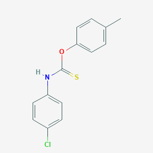 molecular formula C14H12ClNOS B429494 O-(4-methylphenyl) 4-chlorophenylthiocarbamate 