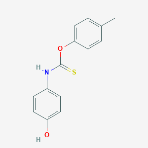 molecular formula C14H13NO2S B429498 O-(4-methylphenyl) 4-hydroxyphenylthiocarbamate 