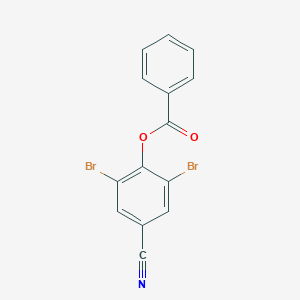 molecular formula C14H7Br2NO2 B429502 2,6-Dibromo-4-cyanophenyl benzoate 