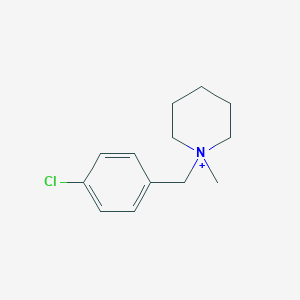 molecular formula C13H19ClN+ B429505 1-(4-Chlorobenzyl)-1-methylpiperidinium 